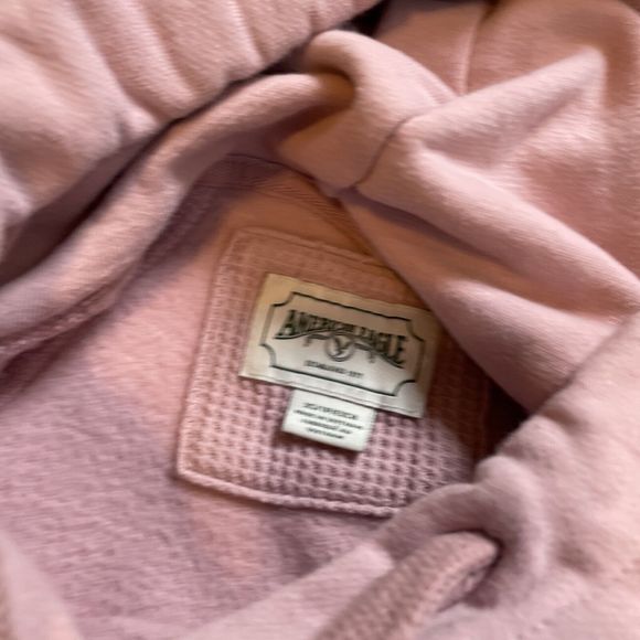 Pink Thick XS Pullover Chunky Hoodie Sweatshirt - American Eagle - - Picture 4 of 7